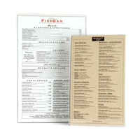 Image Crystal Clear EXTRA RIGID Menu Covers<br>HeatSealed