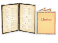 Image Crystal Clear Menu Holders