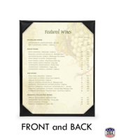 Image Double-Sided Single Alexandra Menu Holders (Two View)