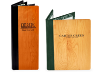 Image Wooden Menu Covers and Boards